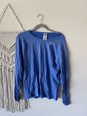 Gymshark Crewneck Long Sleeve in Blue